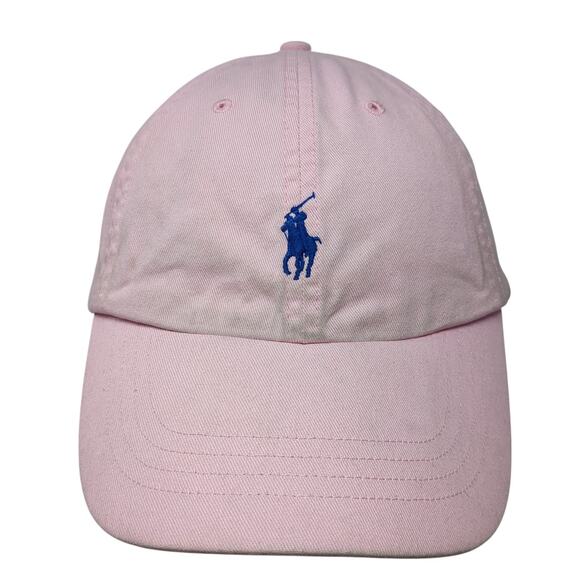 Polo Ralph Lauren Slideback Hat Pink One Size Embroidered Small Pony - Picture 1 of 9